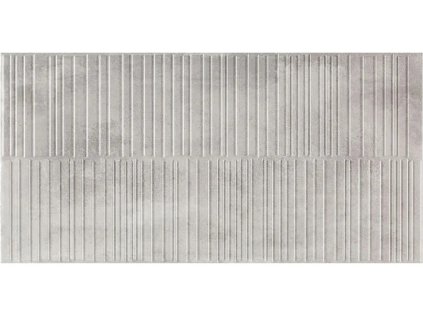Šedý reliéfní obklad imitace betonu EBS Essen Ash RLV 45x90 cm v moderní koupelně