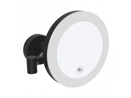 BEMETA kulaté kosmetické zrcátko na rameni s bateriovým LED osvětlením a 3x zvětšením detail