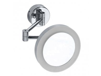 BEMETA kulaté kosmetické zrcátko na rameni s LED osvětlením a 3x zvětšením detail chrom