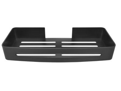 kovova policka na nalepeni 3m 32x13x47 cm cerna barva
