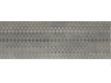 Matný reliéfní obklad šedý EBS Channel RLV Gray 30x90 cm v koupelně