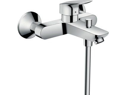 Nástěnná páková vanová baterie Hansgrohe Logis 71400000 v chromovém provedení