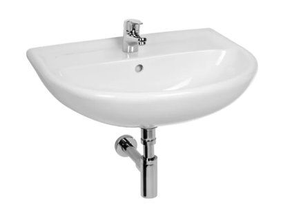 JIKA LYRA PLUS Umyvadlo H8143820001041, 1 otvor pro baterii, Bílá, 55x45 cm