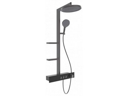 Sprchový sloup SLEZÁK RAV NIL Metal Grey s baterií a hlavovou sprchou, kód NL055.5MG