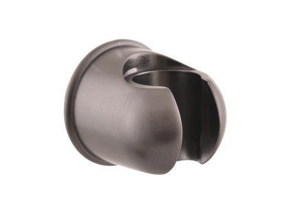 Nástěnný kovový držák ruční sprchy v matném metal provedení