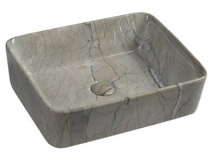 Keramické umyvadlo 48x13x38 cm, grigio MM513