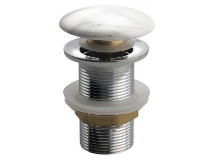 Umyvadlová výpust click-clack 5/4",  carrara MM717