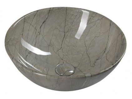 Keramické umyvadlo 42x16,5 cm, grigio MM113