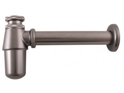 Umyvadlový sifon 5/4",  průměr 32 mm, metal grey
