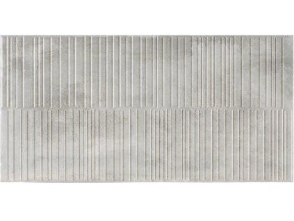 Tmavě šedý reliéfní obklad imitace betonu EBS Essen Gris RLV 45x90 cm v moderní koupelně