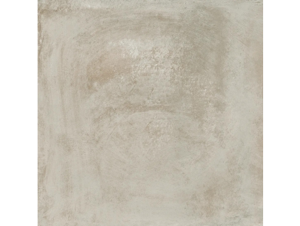 Matná dlažba imitace betonu v barvě taupe EBS Essen Tortora 60x60 cm v moderní koupelně