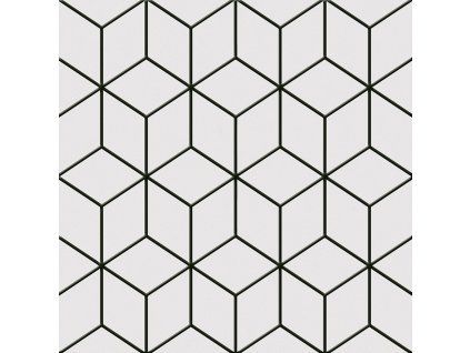 Španělská patchwork dlažba Alhambra Negro Decor 25x25 cm v interiéru a exteriéru