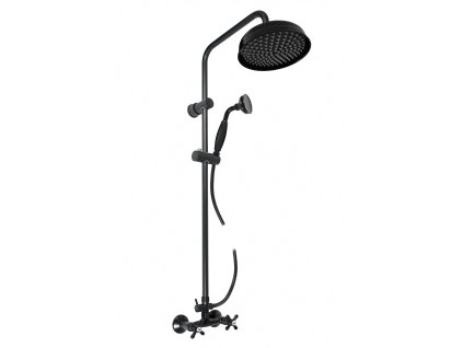 Besteco Sprchový systém s vodovodní baterií MK181.5/7C, černá matna