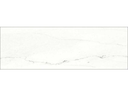 Matný obklad Rako Vein bílý 30x90 cm imitace mramoru v koupelně