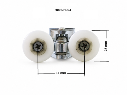 Pojezdová kolečka pro sprchové kouty H003 a H004