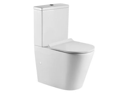WC kombi Besteco Robusto Tornado s FLAT Soft-close sedátkem a vírovým splachováním.