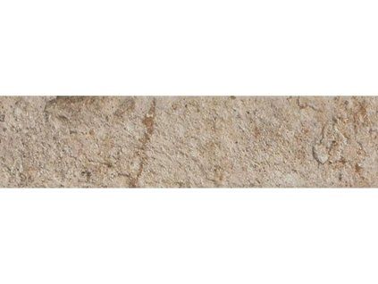 Obklad a dlažba London Beige 6x25 cm – detail strukturovaného béžového cihlového pásku