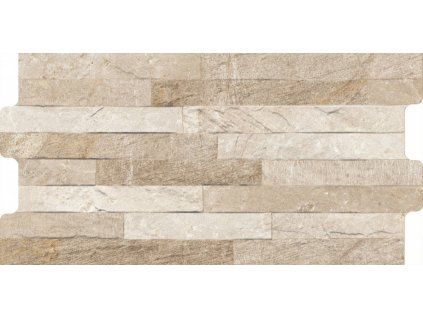 ROCK Beige 23x46 cm béžová matná dlažba imitace kamene detail struktury povrchu
