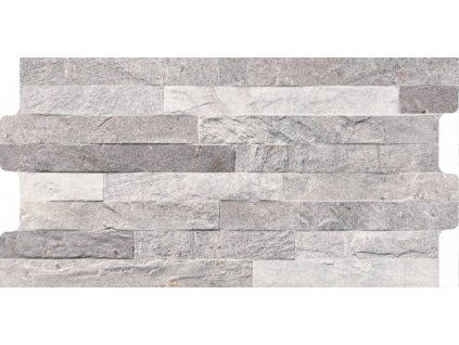 ROCK Gris 23x46 cm šedá matná dlažba imitace kamene detail struktury povrchu