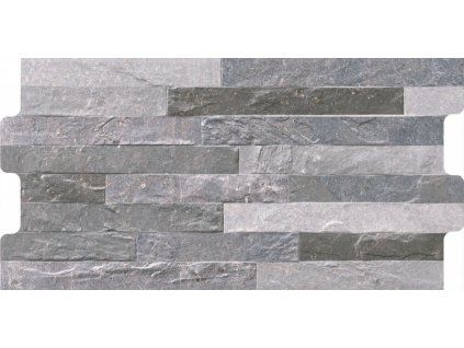 ROCK Acero 23x46 cm šedá matná dlažba imitace kamene detail struktury povrchu