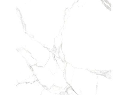 EBS Marmix Statuario Emil 60x60 cm bílá matná dlažba imitace mramoru rektifikovaná detail povrchu
