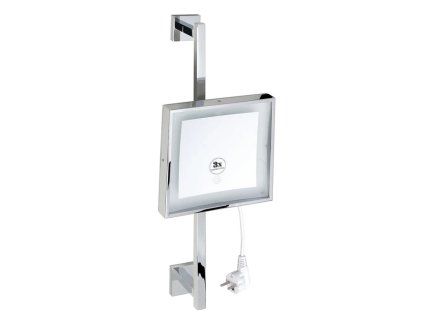 BEMETA kosmetické zrcátko na tyči s LED osvětlením 200x200 mm čtvercové polohovatelné detail