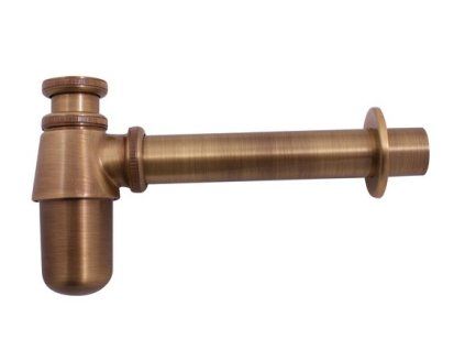 Umyvadlový sifon 5/4", ø 32 MD0545SM, stará mosaz, bronz