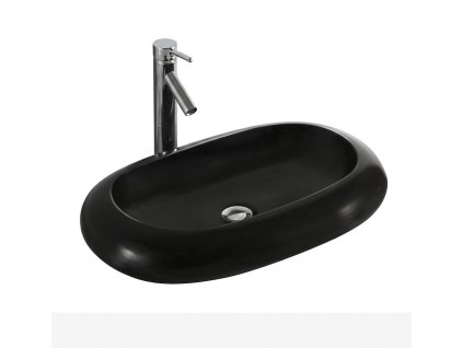 keramicke cerne ovalne umyvadlo nela black， Kód:7397b