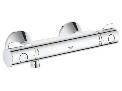 Termostatická sprchová baterie GROHE Grohtherm 800 v lesklém chromu s bezpečnostní pojistkou a technologií pro úsporu vody, kód 34558000