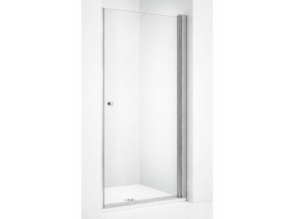 Bezrámové sprchové dveře BESTECO Sinco 80 cm z bezpečnostního skla v lesklém chromu.