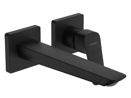 Podomítková umyvadlová baterie HANSGROHE Logis Fine v černé matné barvě, délka výtoku 20,5 cm, kód 71256670