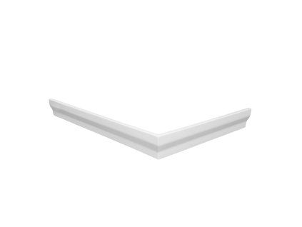 Čelní panel k vaničce z litého mramoru KERMEN - obdélník (Varianta Rozměr A - 100, Rozměr B - 90, Rozměr C - 10, Způsob provedení - Levé)