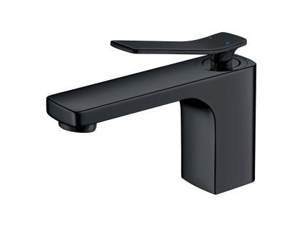 Umyvadlová baterie Besteco Schwarz v matně černém provedení (výška 121 mm).
