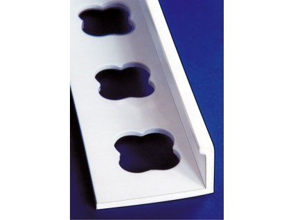 PROFIN ULL ukončovací L lišta PVC bílá 7 mm detail profilu
