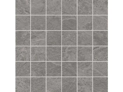 RAKO Core DDM05874 šedá mozaika 30x30 cm středně šedá imitace betonu do sprchy detail
