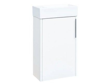 Skříňka City s umyvadlem 41 cm bílá lesk