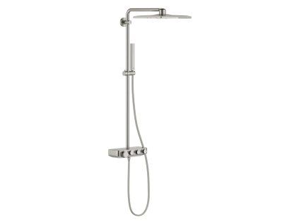 GROHE Euphoria SmartControl sprchový set v barvě SuperSteel s tlačítkovým ovládáním