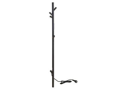 Elektrický sušák ručníků 1180 mm, tyč, 30W, nerez, černá