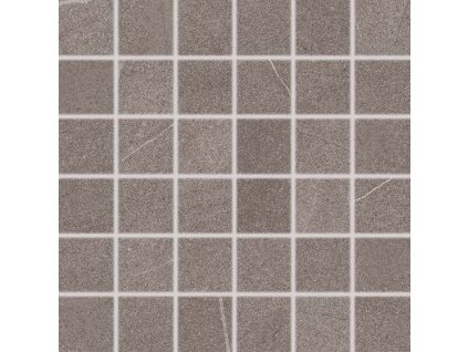 RAKO Topo WDM05624 tmavě šedá mozaika 30x30 cm detail struktury antracitového kamene