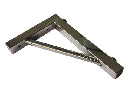 [Kód: SF-30] Nosná nerezová umyvadlová konzole BESTECO FORZA 30 cm detail povrchové úpravy a předvrtaných montážních otvorů.