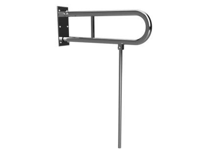 Sklopný úchyt U Help s opěrnou nohou 60 cm chrom 301102071N