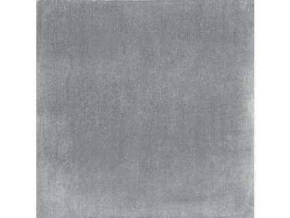 Tmavě šedá matná dlažba imitace betonu RAKO Rebel 60x60 cm DAK62742 v moderním obýváku