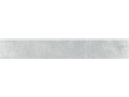 RAKO Rebel DSAS3741 šedý rektifikovaný sokl 60x7 cm detail hrany a povrchu beton