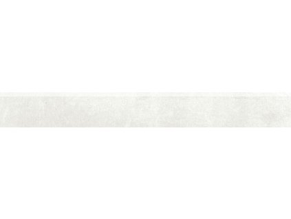 RAKO REBEL DSA89740 bělošedý rektifikovaný sokl 9,5x80 cm imitace betonu detail povrchu