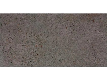 RAKO Piazzetta DAKSR789 černá dlažba 30x60 cm detail struktury tmavého terazza a rektifikované hrany