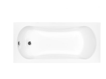 Obdélníková akrylátová vana ARIA 150x70 cm - pohled shora