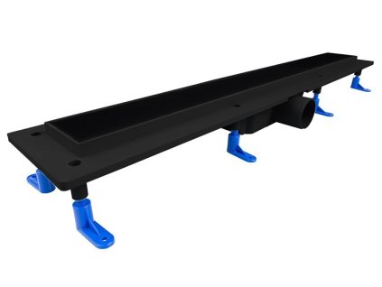odtokovy zlab standardline black 2v1 vlozeni dlazby