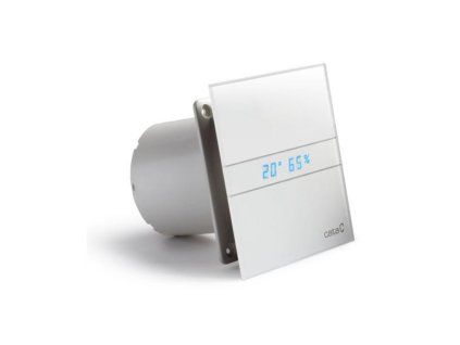 axialni ventilatory na zed ci do stropu e100 gth hygro s casovacem sklo bile