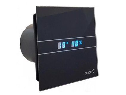 axialni ventilatory na zed ci do stropu e100 gbth hygro s casovacem sklo cerne