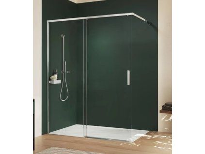 Posuvné sprchové dveře HÜPPE Vita pure 120 cm, stříbrný lesklý rám, čiré sklo s úpravou Anti-Plaque, kód VA0005069322